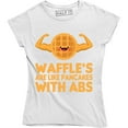 thumbnail image 1 of Waffles Are like Pancakes With Abs Funny Food Lover Workout Gym T-Shirt, 1 of 4