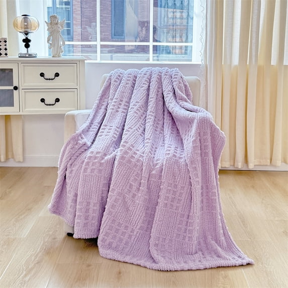 Waffles Jacquard Blanket,Multifunctional Throw Blanket,Soft Cozy Nap Blanket,Bed Sofa Cover,Lightweight Winter Blanket,Portable Fleece Blanket,Home Decor Blanket,Warm Blanket