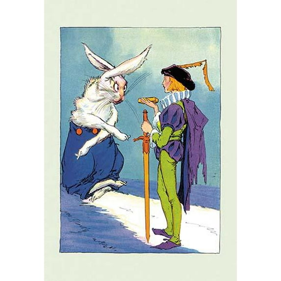 Wag and the Prince-Fine Art Canvas Print (20" x 30")