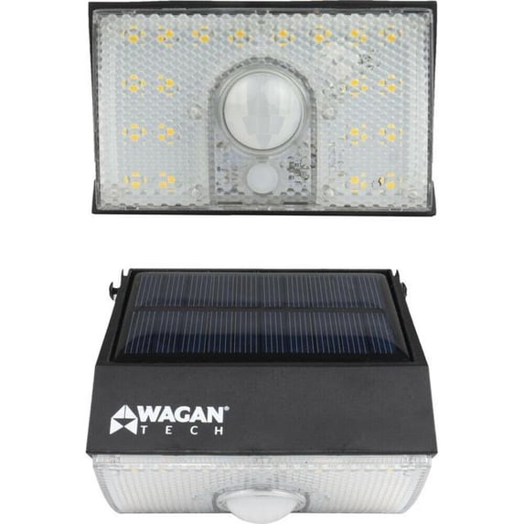 Wagan 1000 Lumen Solar Powered Rechargeable LED Wall Light