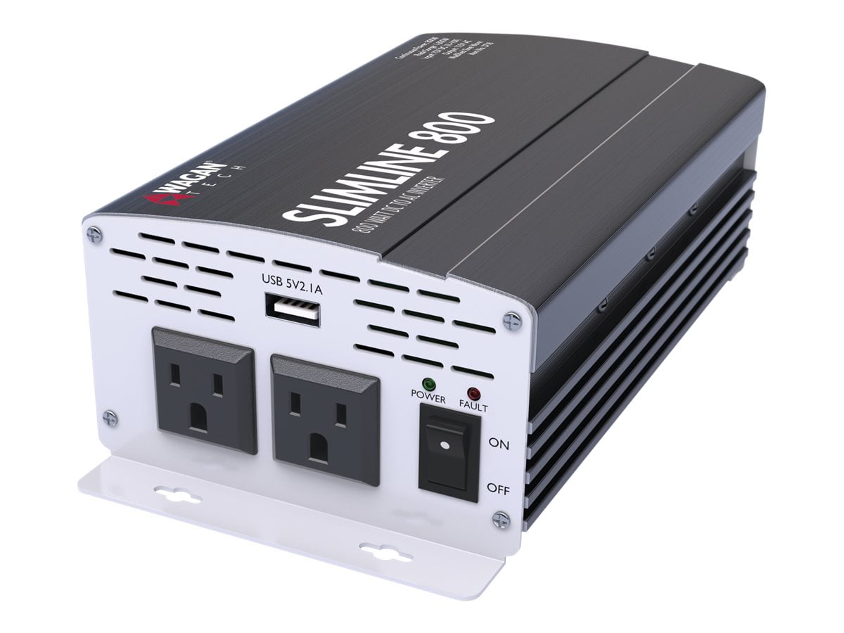 Wagan 3718 800W Slim Line AC to DC Power Inverter