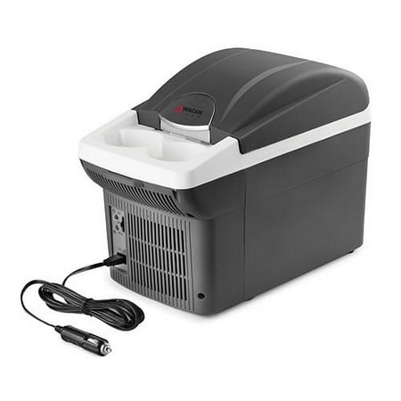 Wagan Adjustable Shoulder Strap Battery Compact Refrigerators, Polyurethane, 6 Quart, 12 V