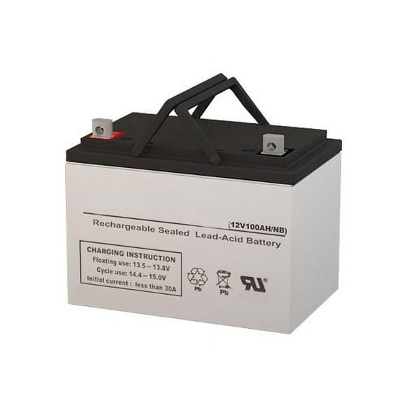 Wagan EL2547 Solar ePower Cube Solar AGM SLA Battery 12V 100AmpH (Replacement)