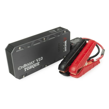 Wagan Tech - iOnBoost V10 TORQUE 12,000 mAh Portable Charger and Jump Starter - Black