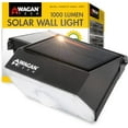 Wagan EL8570 1000 Lumens Outdoor LED Solar Wall Light Waterproof Motion