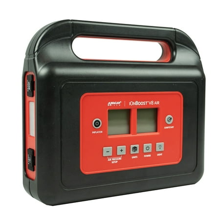 Wagan Tech - 600 Amp Portable Jump Starter + Air Compressor - Black