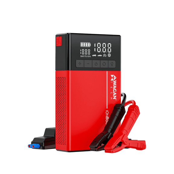 Wagan iOnBoost V12 Air Lithium Jump Starter and Air Compressor 1200 Amp Peak Car Battery Booster