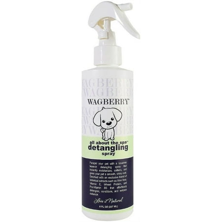 Wagberry All About the Spa Detangling Spray [Dog, Rinses & Coat Conditioners] 8 oz