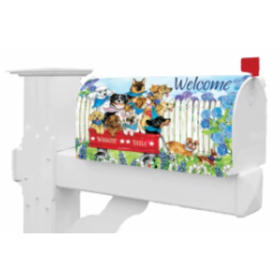 Custom Decor Mailbox Makeover - Waggin Tales, 6.5" x 19"