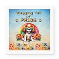 thumbnail image 1 of Wagging Tail Cavalier King Charles Spaniel Celebrates Rainbow Pride LGBT LGBTQ+ Vinyl Sticker Dog Lover Gifts Waterproof Decal Art Decor - 01003, 1 of 5