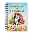 thumbnail image 1 of Wagging Tail Collie Celebrates Rainbow Pride Month LGBT LGBTQ+ Spiral Bound Journal Collie Dog Lover Gifts Idea 5x7in Spiral Notebook - 01003, 1 of 5