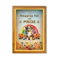 thumbnail image 1 of Wagging Tail Miniature American Shepherd Celebrates Rainbow Pride LGBT LGBTQ+ Acrylic Plaque with Wood Photo Frame Box MAS Dog Lover Gifts Light Box - 01003, 1 of 5