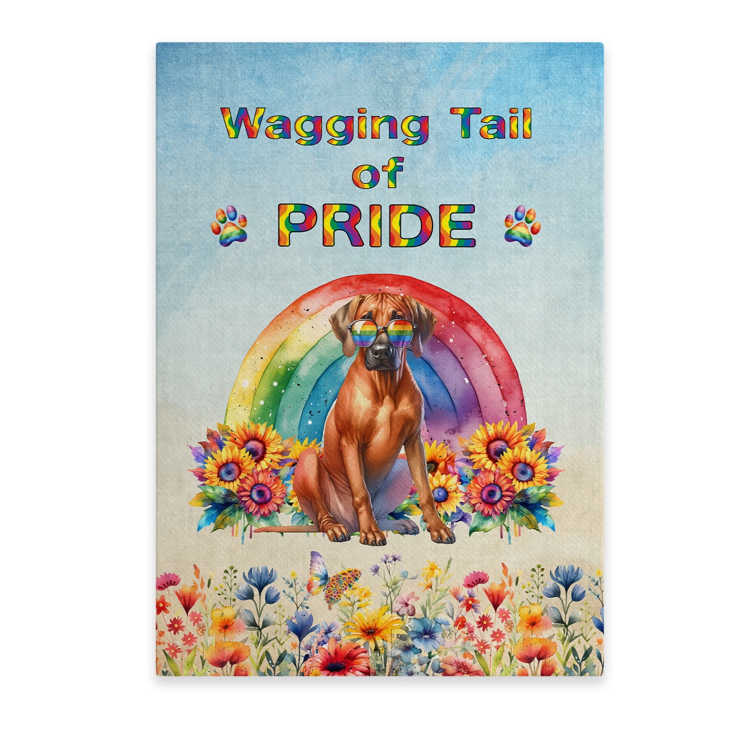 Wagging Tail Rhodesian Ridgeback Celebrates Rainbow Pride Month LGBT ...