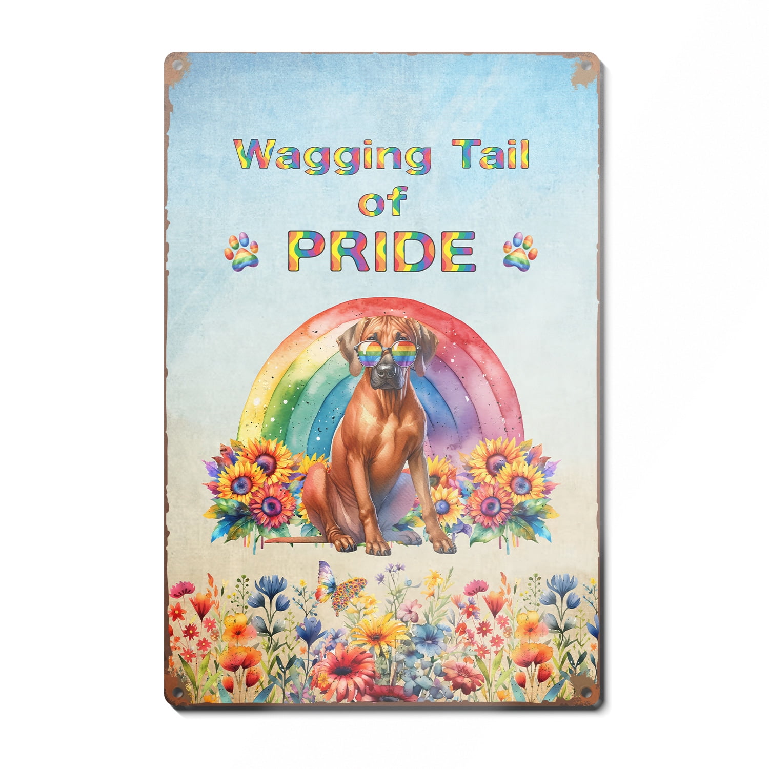 Wagging Tail Rhodesian Ridgeback Celebrates Rainbow Pride Month LGBT ...