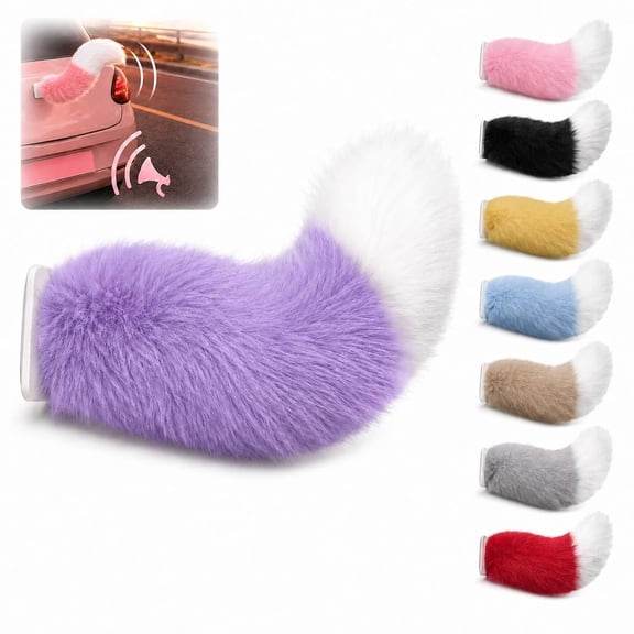 Wagging Tail for Car - Rechargeable Plush Animal Moving Tail