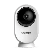 Waggle RV Mini AI Pet Camera, 1080p HD, Pan & Tilt, Motion Alerts, 2-Way Audio, Night Vision, Pet Camera with App Control, Built-in SD Card (128GB)
