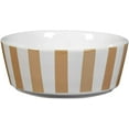 thumbnail image 1 of Waggo Stripey Soiree Medium Bowl 2.75 x 6.5 inch (Rose Gold), 1 of 5