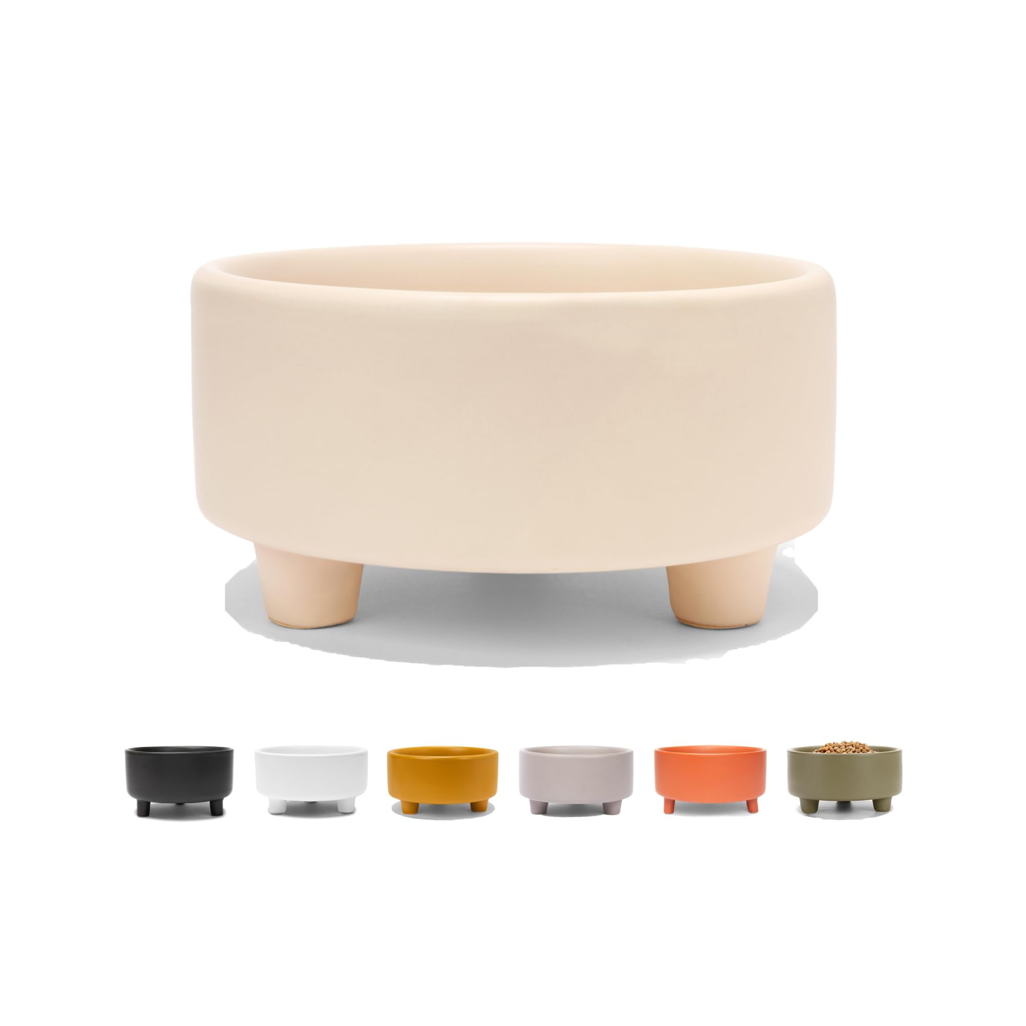 Waggo Uplift Ceramic Dog AIF4 Bowl for Small Medium and Large Breeds