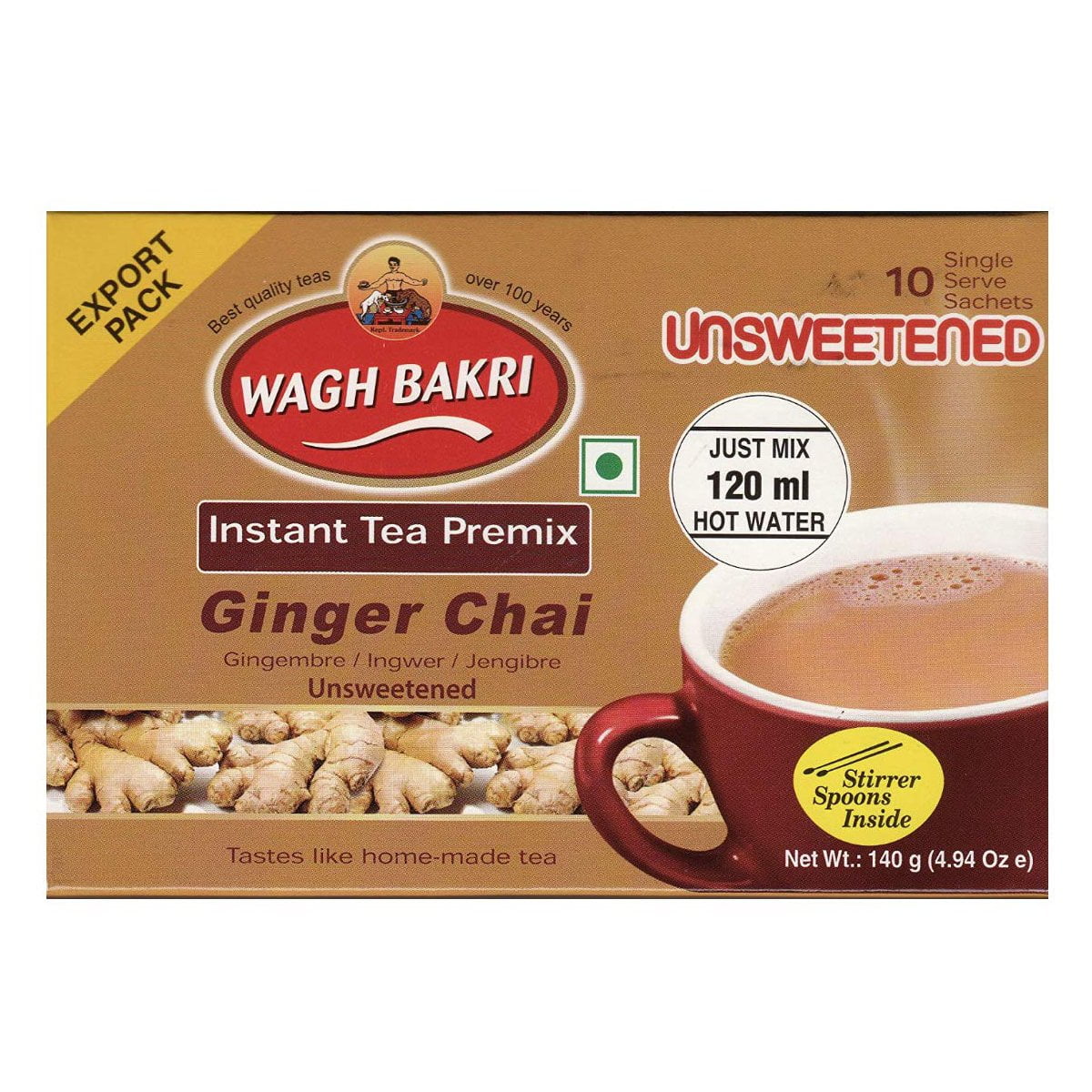 Wagh Bakri Instant Ginger Tea 140g
