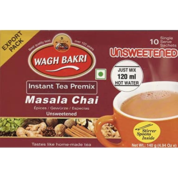 Wagh Bakri Instant Masala Tea Unsweetened 140g