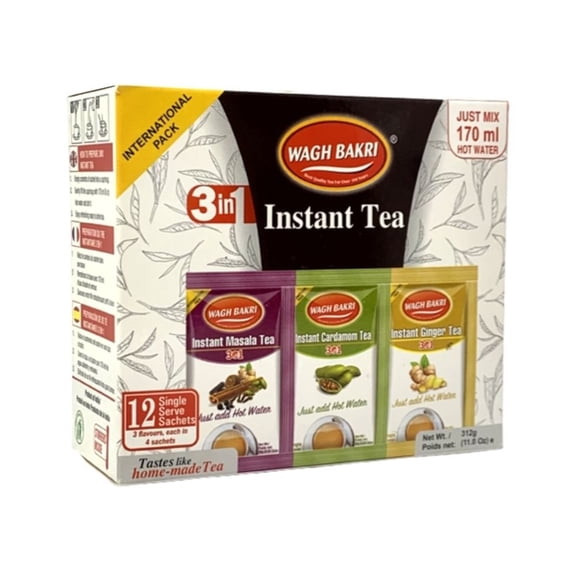 Wagh Bakri Instant Tea Combo 12 Sachets (4 Sachet each)