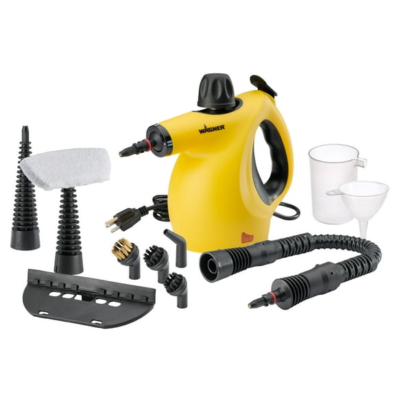 Wagner 505e Handheld Multi-Purpose Steamer and Steam Cleaner, 11pc Accessory Set