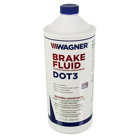 Wagner FC134281 Motor Vehicle Brake Fluid DOT 3, 32oz; 946 ml