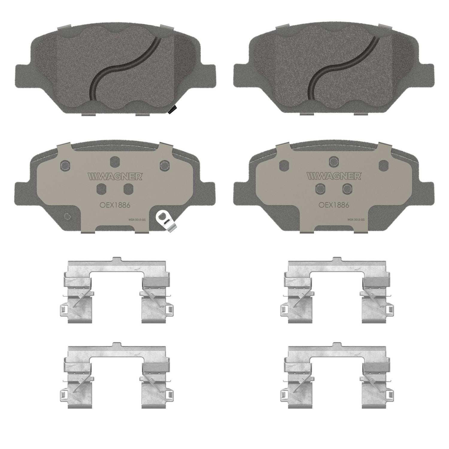 Wagner Brake OEX OEX1886 Disc Brake Pad Set Premium Ceramic Fits select: 2018 CHEVROLET EQUINOX, 2017-2018 CHEVROLET CAMARO