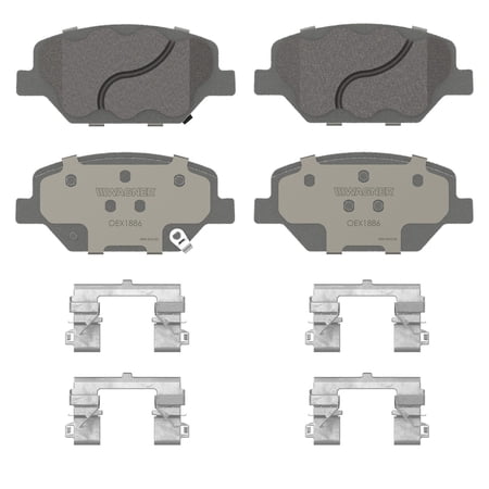 Wagner Brake OEX OEX1886 Disc Brake Pad Set Premium Ceramic Fits select: 2018 CHEVROLET EQUINOX, 2017-2018 CHEVROLET CAMARO