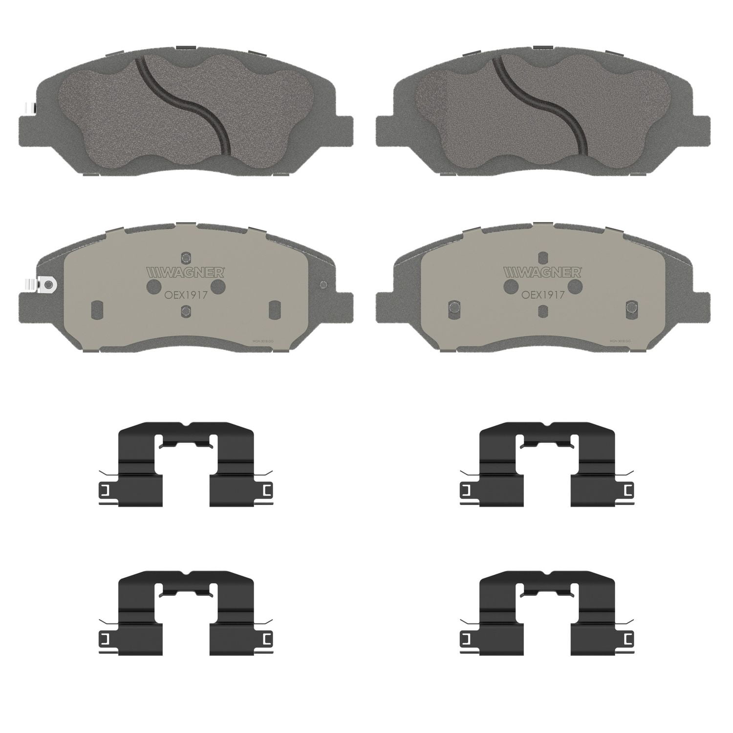 Wagner Brake OEX OEX1917 Disc Brake Pad Set Premium Ceramic Fits select: 2017-2018 HYUNDAI SANTA FE, 2019 HYUNDAI SANTA FE XL