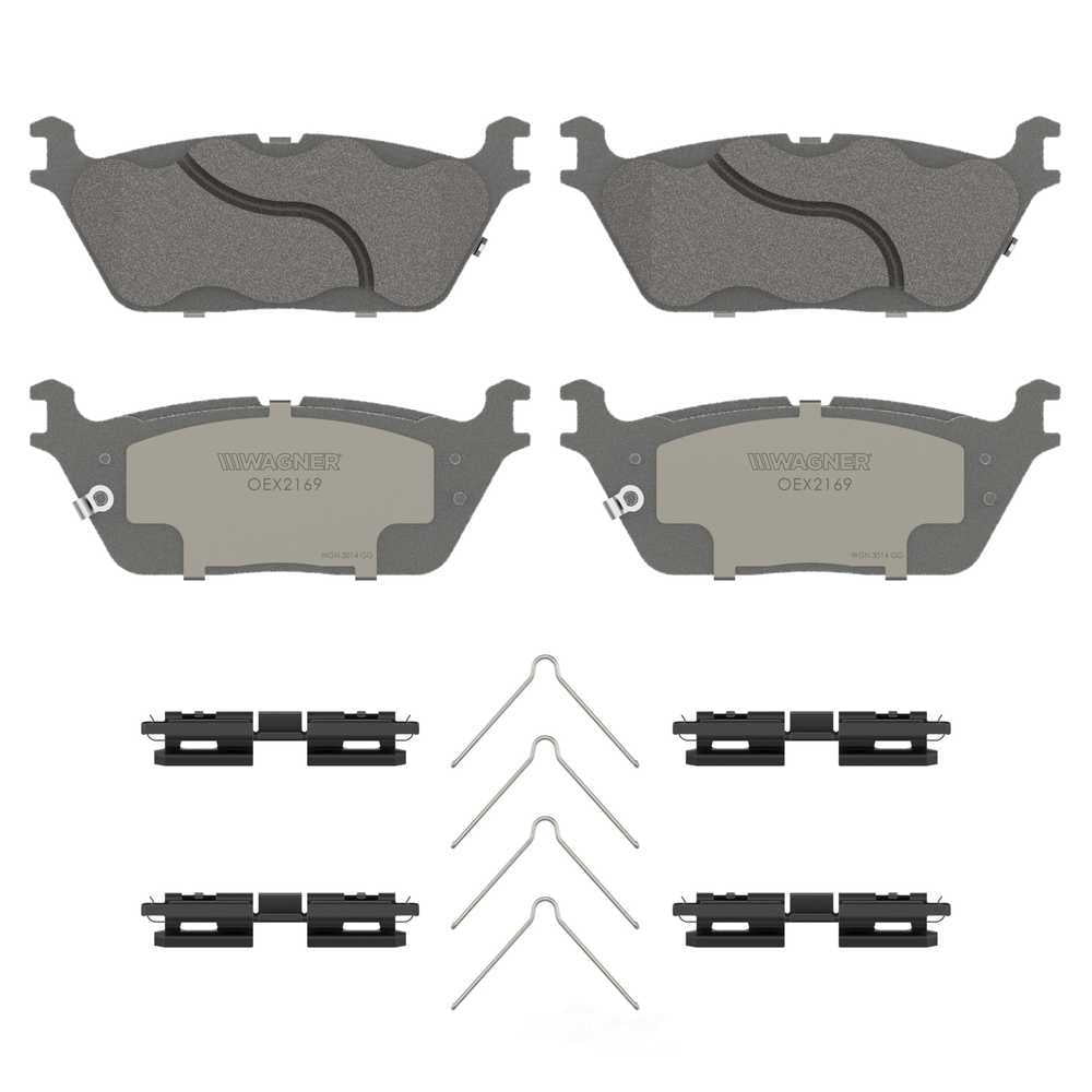 Wagner Brake OEX2169 OEX Rear Disc Brake Pad Set Premium Ceramic
