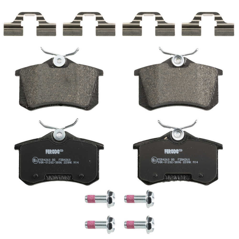 Wagner Brake OEX1112 OEX Rear Disc Brake Pad Set Premium Semi - Met