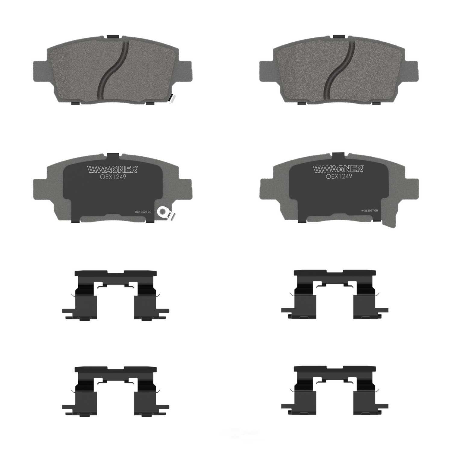 Wagner Brake OEX1249 OEX Front Disc Brake Pad Set Premium Ceramic