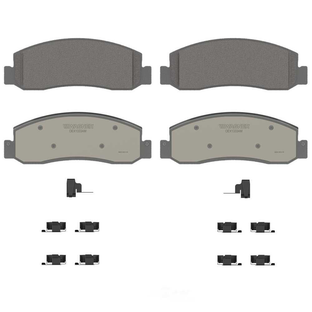Wagner Brake OEX1333AM OEX Front Disc Brake Pad Set Premium Semi - Met