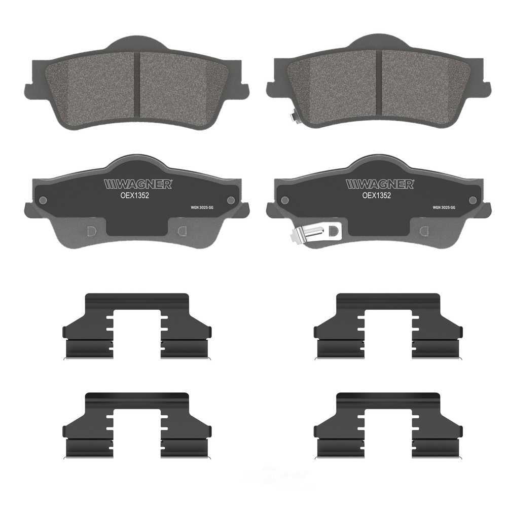 Wagner Brake OEX1352 OEX Rear Disc Brake Pad Set Premium Ceramic