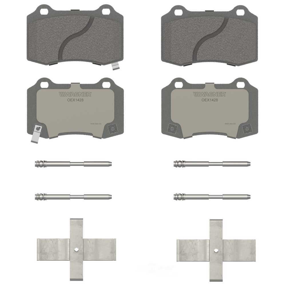 Wagner Brake OEX1428 OEX Rear Disc Brake Pad Set Premium Ceramic