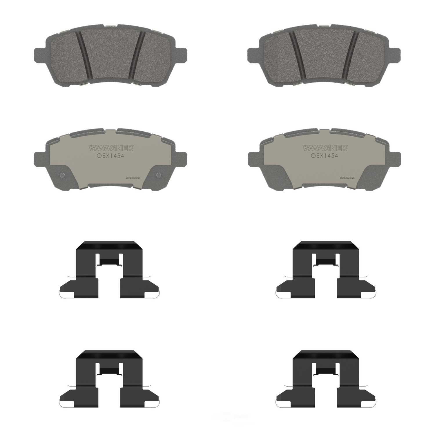 Wagner Brake OEX1454 OEX Front Disc Brake Pad Set Premium Ceramic