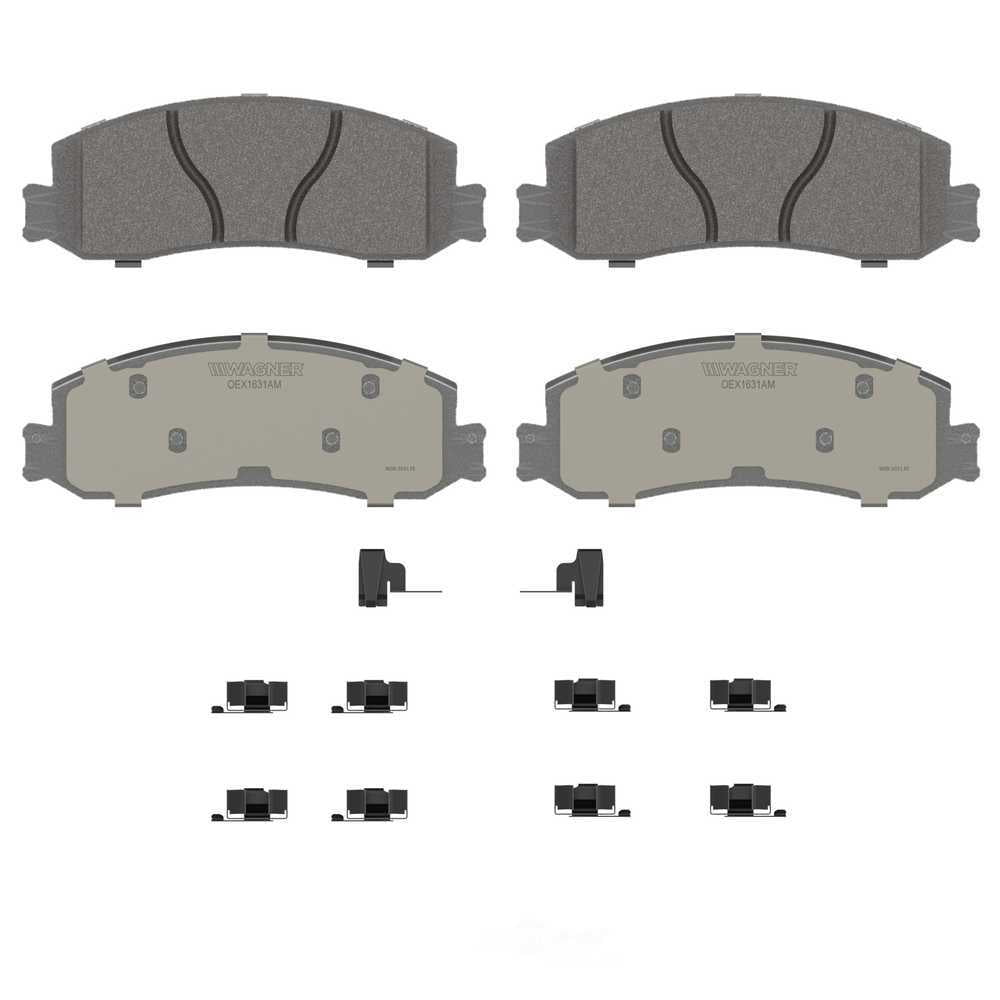 Wagner Brake OEX1631AM OEX Front Disc Brake Pad Set Premium Semi - Met