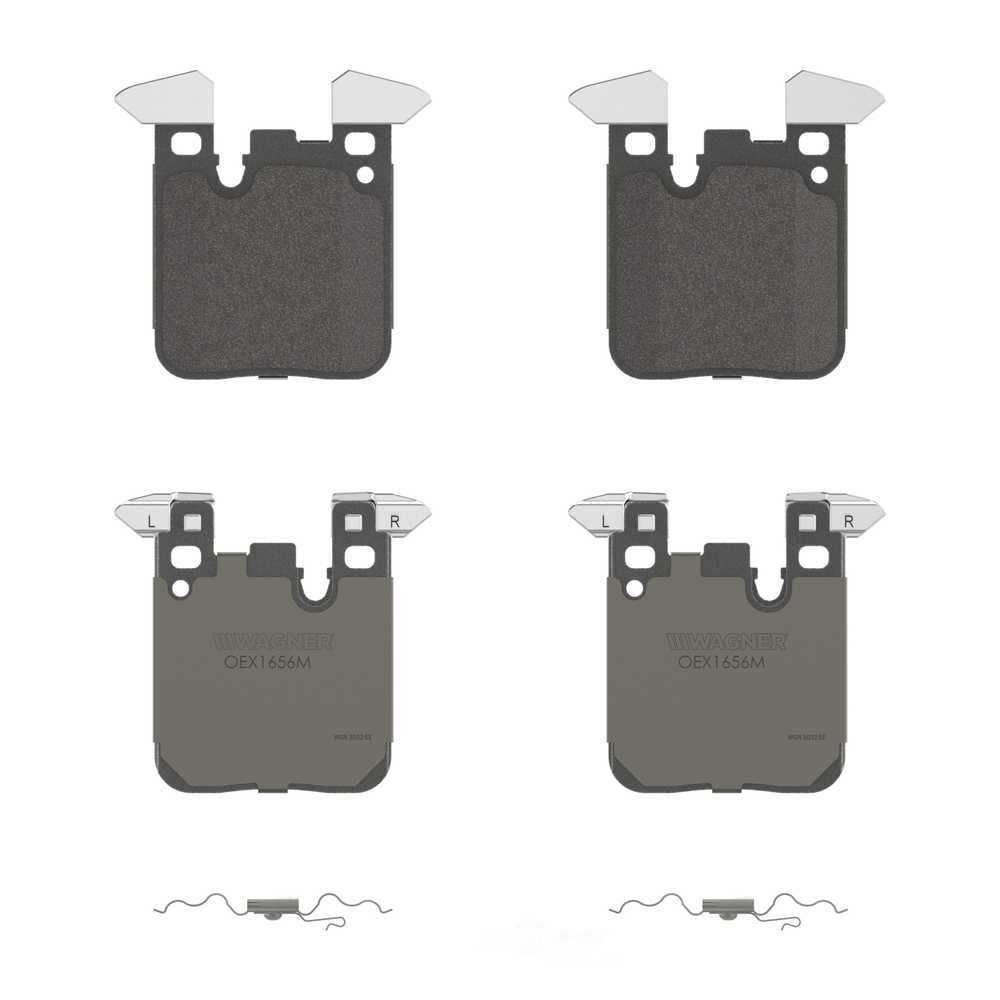 Wagner Brake OEX1656M OEX Rear Disc Brake Pad Set Premium Semi - Met