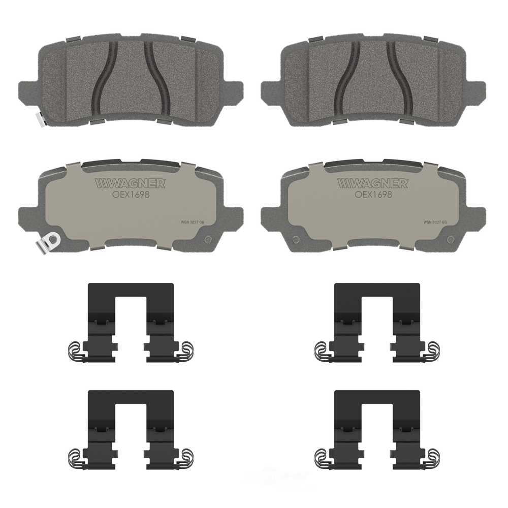 Wagner Brake OEX1698 OEX Rear Disc Brake Pad Set Premium Ceramic
