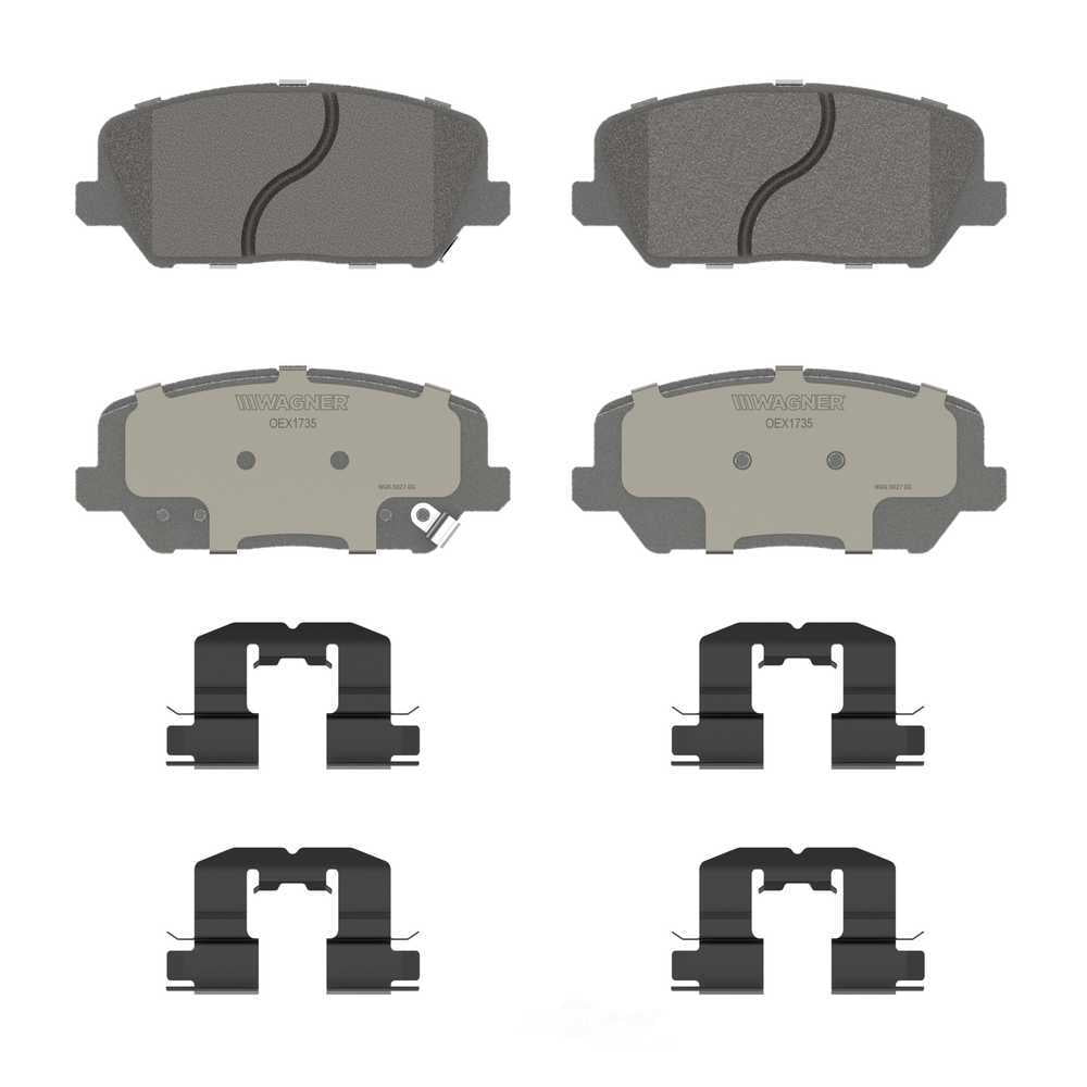 Wagner Brake OEX1735 OEX Front Disc Brake Pad Set Premium Ceramic