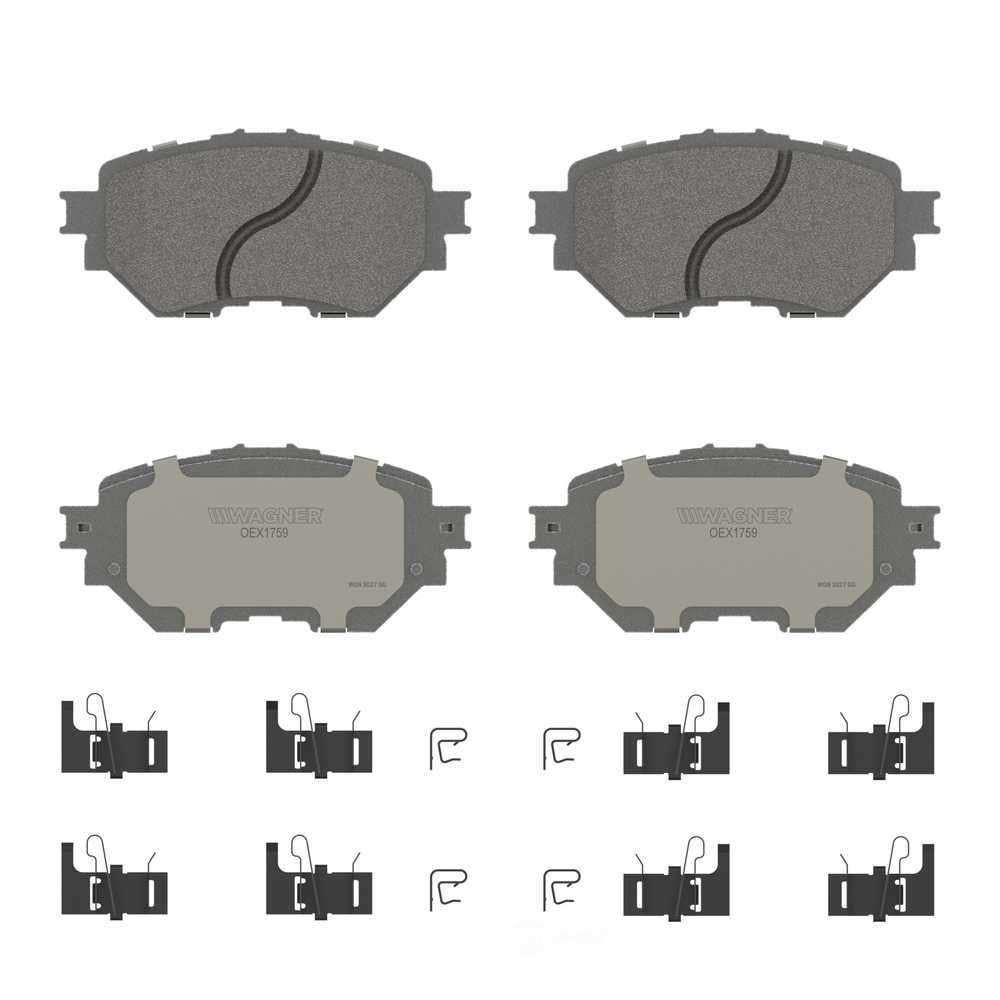 Wagner Brake OEX1759 OEX Front Disc Brake Pad Set Premium Ceramic