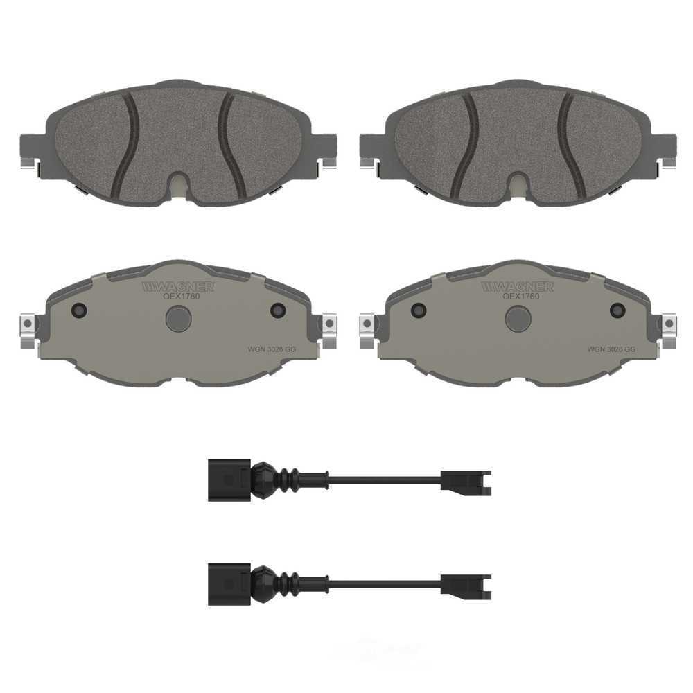 Wagner Brake OEX1760 OEX Front Disc Brake Pad Set Premium Ceramic