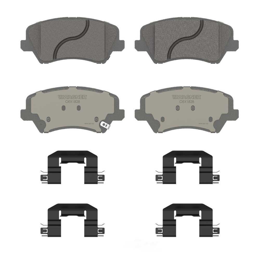 Wagner Brake OEX1828 OEX Front Disc Brake Pad Set Premium Ceramic