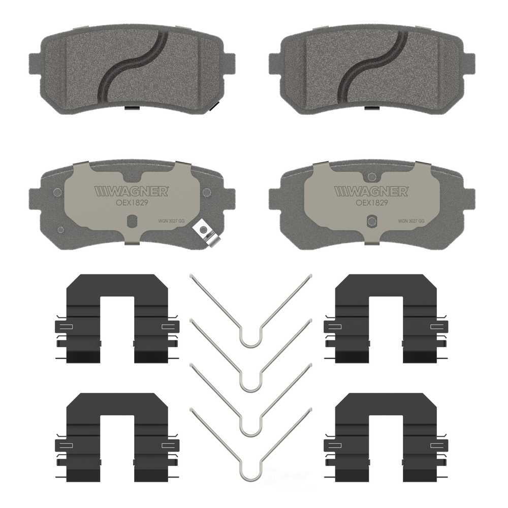 Wagner Brake OEX1829 OEX Rear Disc Brake Pad Set Premium Ceramic