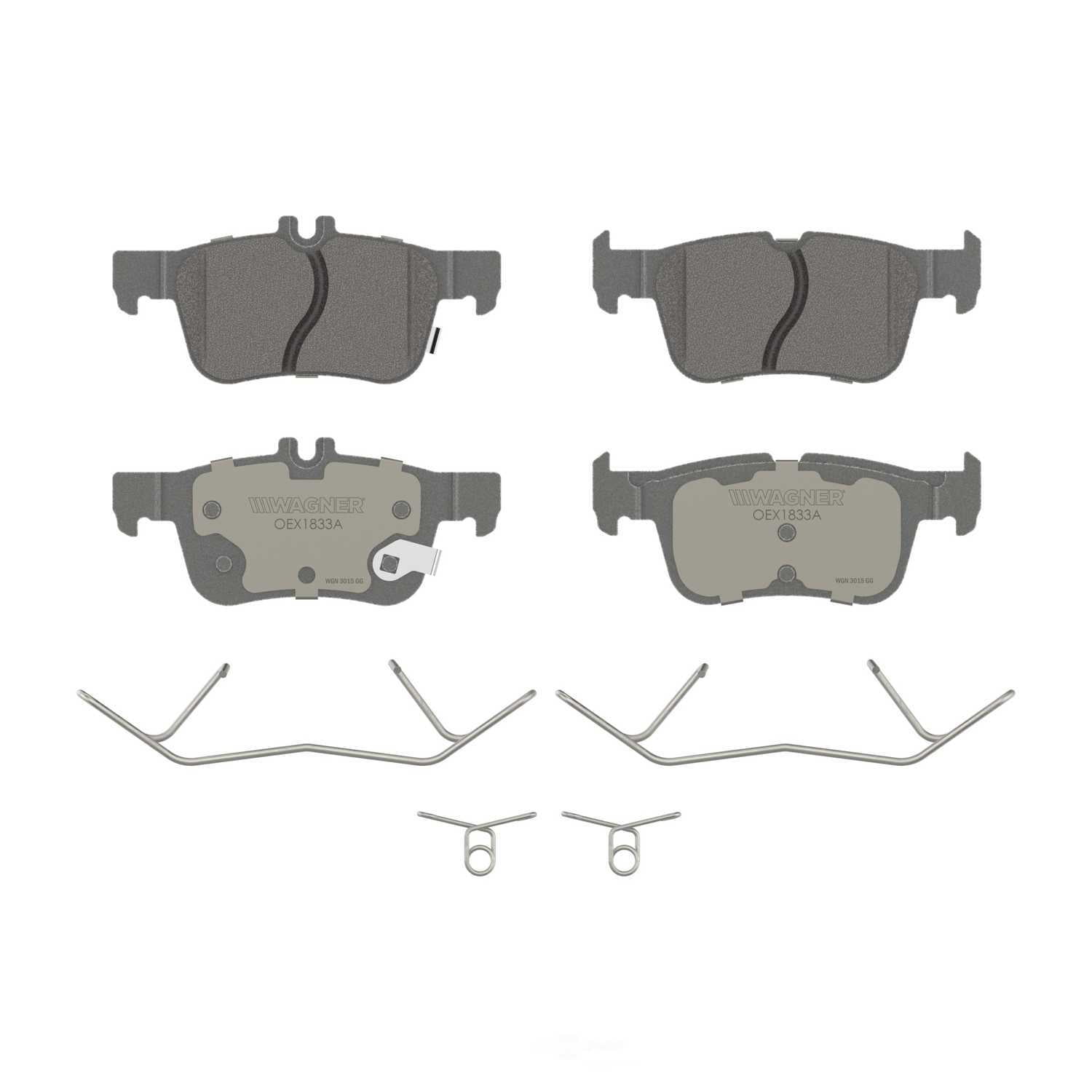 Wagner Brake OEX1833A OEX Rear Disc Brake Pad Set Premium Ceramic