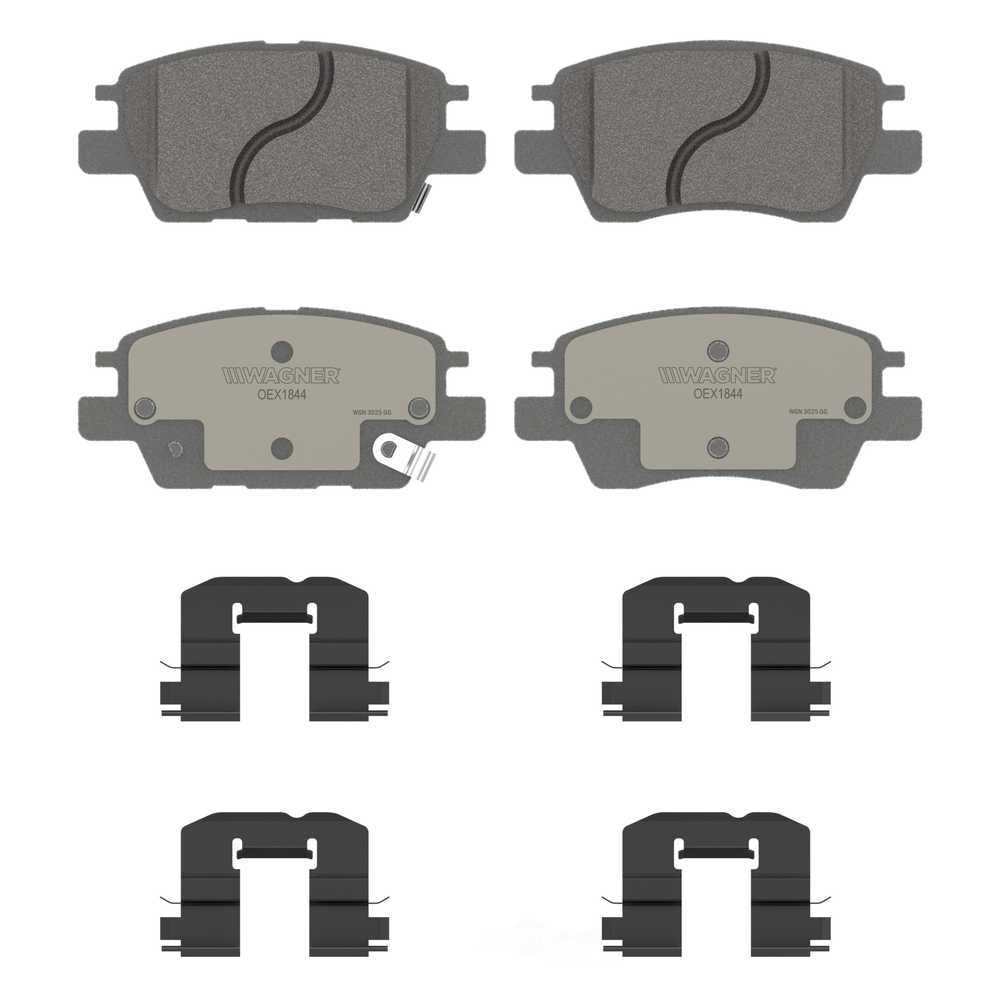 Wagner Brake OEX1844 OEX Front Disc Brake Pad Set Premium Ceramic