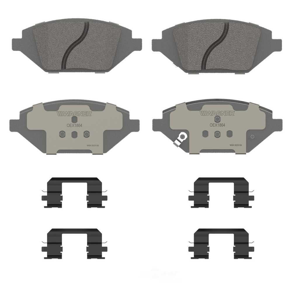 Wagner Brake OEX1864 OEX Front Disc Brake Pad Set Premium Ceramic