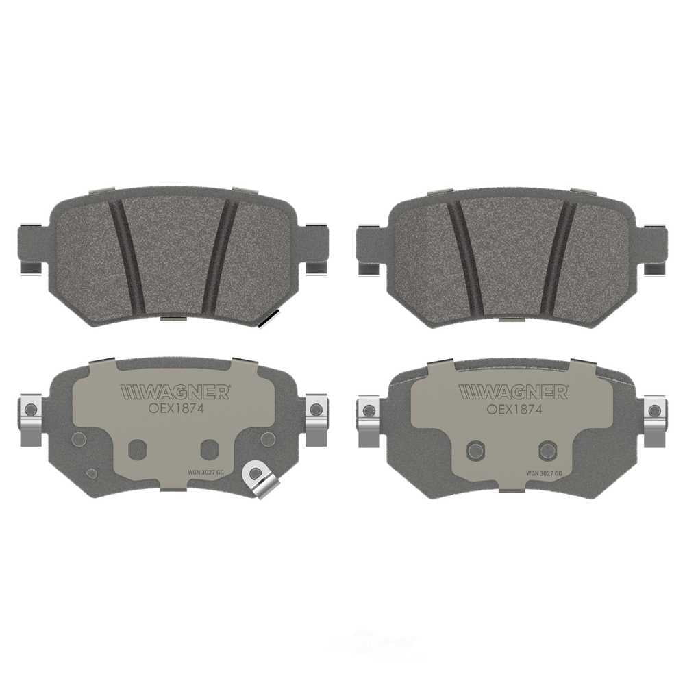 Wagner Brake OEX1874 OEX Rear Disc Brake Pad Set Premium Ceramic