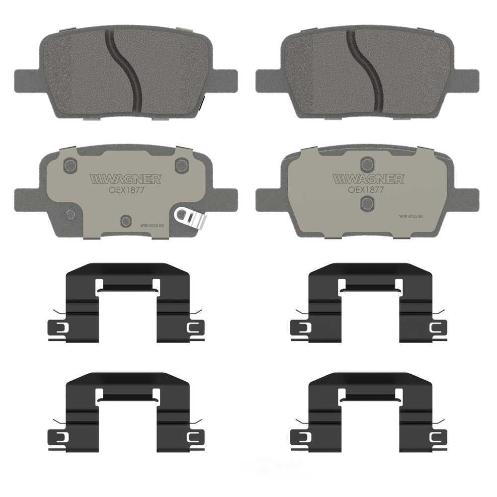 Wagner Brake OEX1877 OEX Rear Disc Brake Pad Set Premium Ceramic